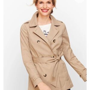 Talbots Classic Beige Trench Coat